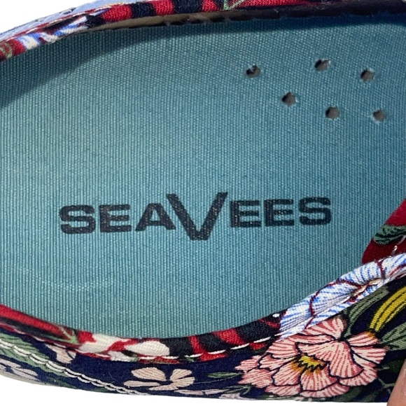 SeaVees Women's Monterey Sneaker Flower Patchwork Poplin Twill Sz. 6.5 - Picture 6 of 8